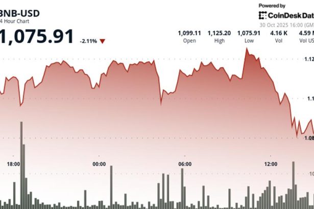 BNB Slips Below Support as Broader Crypto Market Reacts to Fed Uncertainty 