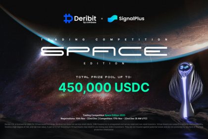 Deribit And SignalPlus Launch 2025 Trading Competition, Featuring A $450,000 USDC Prize Pool