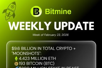 Bitmine Immersion Technologies (BMNR) Announces ETH Holdings Reach 4.423 Million Tokens, And Total Crypto And Total Cash Holdings Of $9.6 Billion