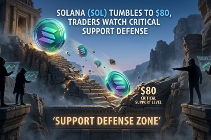 Solana (SOL) Tumbles to $80, Traders Watch Critical Support Defense