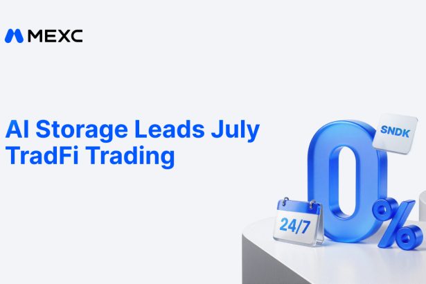 MEXC July TradFi Trading Shifts Toward AI Storage as SNDK Futures Volume Surges More Than 15x Times