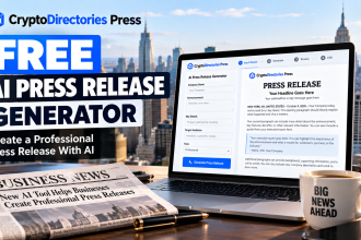 CryptoDirectories Press Launches Free AI Press Release Generator for Businesses and Crypto Projects