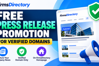 FirmsDirectory Offers Free Homepage Press Release Promotion to Businesses With Verified Domains