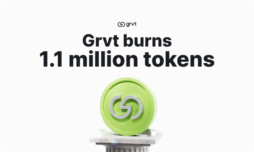 GRVT Burns 1.1 Million Tokens as Countdown to Grvt 2.0 Begins